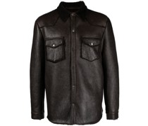 Lederjacke mit klassischem Kragen