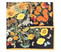 Seidenschal mit botanischem Print