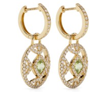 18kt Gelbgoldohrringe mit Peridot