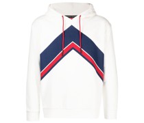 Hoodie mit Chevron-Streifen
