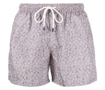 Badeshorts mit geometrischem Print