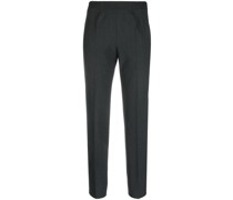 high-waisted tapered-leg trousers