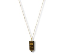 18kt Iqra Gelbgoldhalskette mit Tigerauge