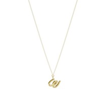 18kt Love Letter W Gelbgoldhalskette