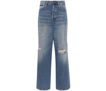 Weite Jeans im Distressed-Look
