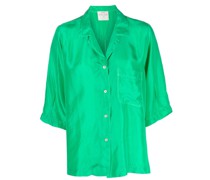 Oversized-Hemd aus Satin