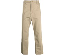 Gerade Hose mit Logo-Patch