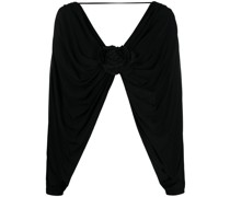 Cropped-Top mit Blumendetail