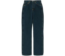 Gerade High-Waist-Jeans