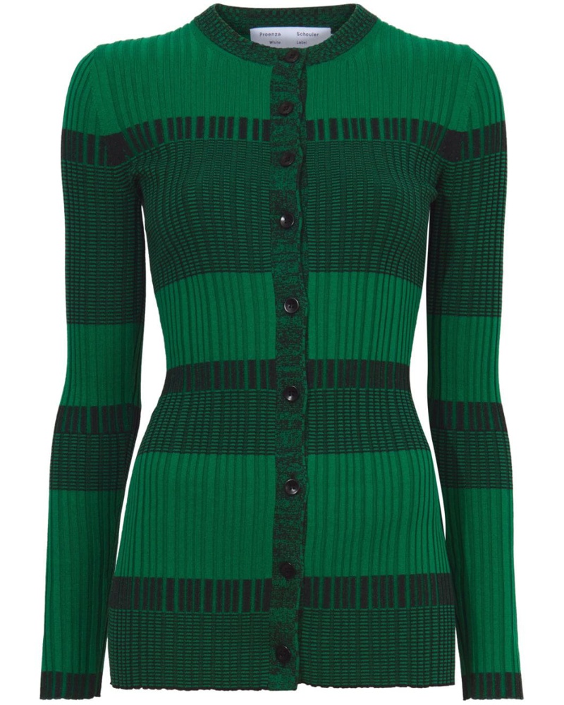 Proenza Schouler Damen striped button-up cardigan