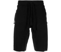 Baggy-Shorts mit unbearbeitetem Saum