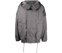 Kokon-Jacke mit Kapuze