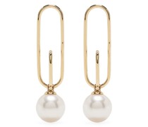 18kt Gelbgoldohrringe mit Akoya-Perle