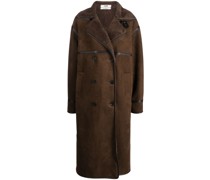 Mantel mit Shearling-Futter