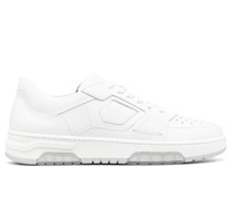low-top leather sneakers
