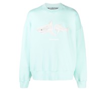 Sweatshirt mit aufgesticktem Hai