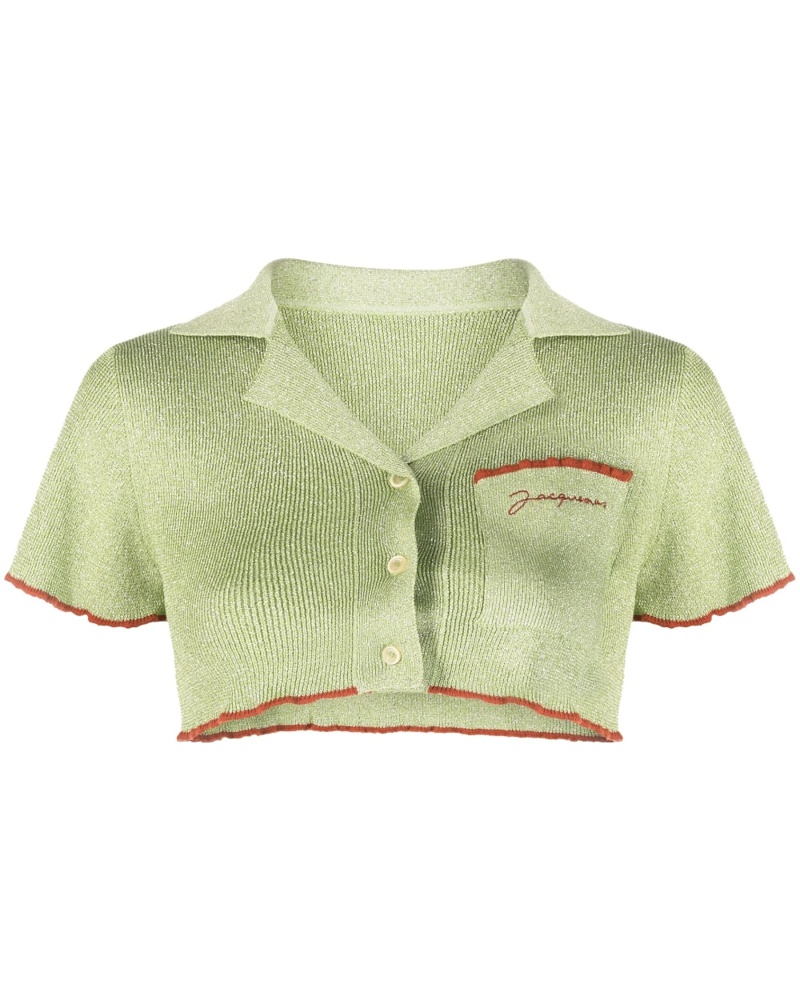 Jacquemus Damen Gestrickter Cropped-Cardigan Jacquemus Damen Gestrickter Cropped-Cardigan