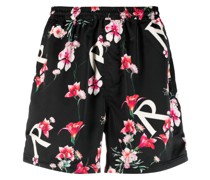 floral-print shorts
