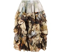 midi skirt with print