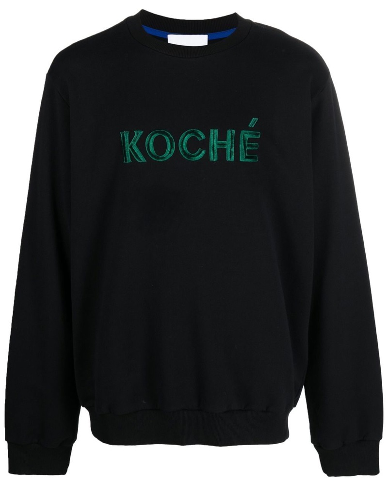 KOCHÉ Damen Sweatshirt mit Logo-Stickerei