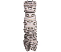 striped knitted maxi dress