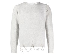 Pullover mit Kristallen