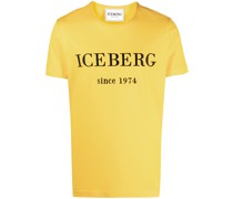 T-Shirt mit Logo-Stickerei