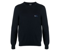 A.P.C. Sweatshirt mit Logo-Stickerei