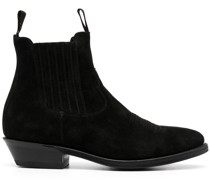 ankle suede boots