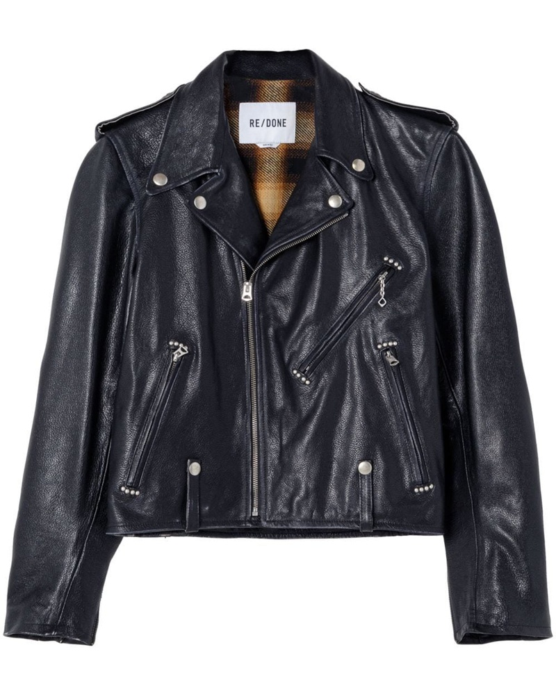 RE/DONE Damen Klassische Lederjacke