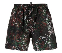 Badeshorts mit Camouflage-Print