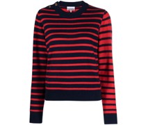 Gestreifter Pullover mit rundem Ausschnitt
