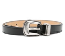 smooth leather belt