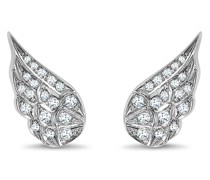 18kt Weißgoldohrringe mit Diamanten