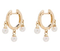 14kt Gelbgoldcreolen mit Perle