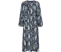 Kleid mit Schlangenleder-Print