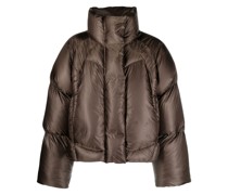 Gefütterte Jacke mit Stehkragen