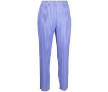 Plissierte Cropped-Hose