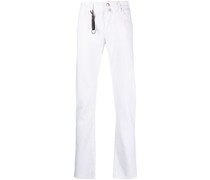 Straight-Leg-Jeans mit Logo-Patch