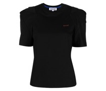 T-Shirt mit Logo-Stickerei