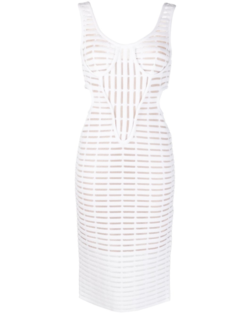 Genny Damen Midikleid mit Cut-Outs Genny Damen Midikleid mit Cut-Outs