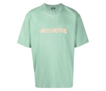 T-Shirt mit Logo-Stickerei