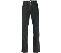 Halbhohe Straight-Leg-Jeans