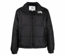 Gefütterte Jacke mit Logo-Print