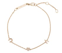 14kt Gelbgoldarmband mit Diamanten