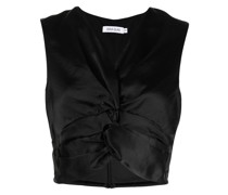 Cathrine Cropped-Top aus Satin
