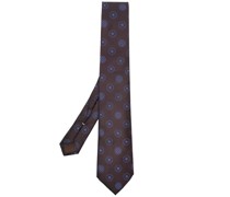 Seidenkrawatte mit Jacquard-Blumenmuster