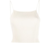 Geripptes Cropped-Stricktop