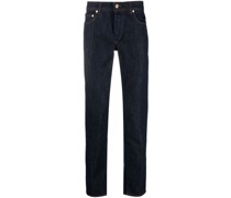 Schmale Tapered-Jeans mit halbhohem Bund
