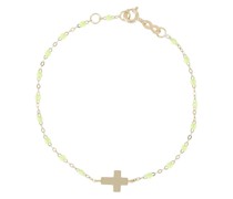 18kt Cross Charm Classic Gigi Rotgoldarmband